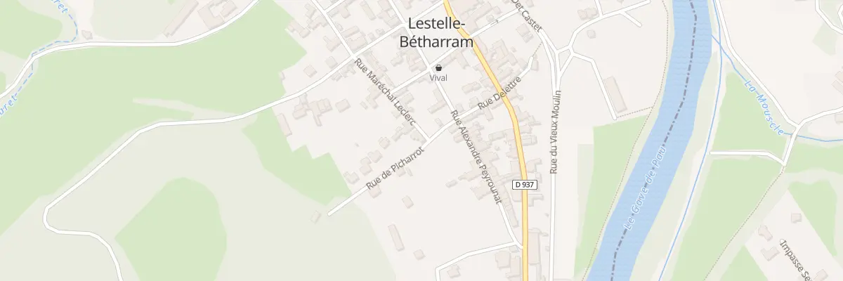 Plan du 6 Rue Delettre à Lestelle-Bétharram