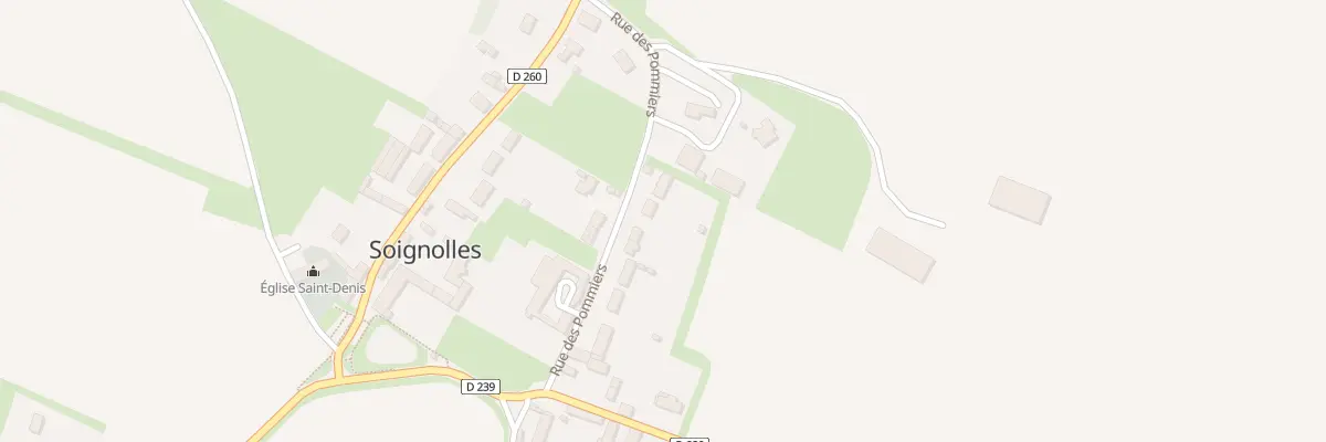 Plan du 12 Rue des Pommiers à Soignolles