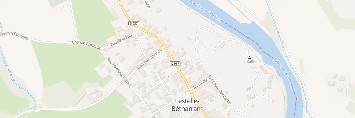 Plan du 14 Rue Henri IV à Lestelle-Bétharram
