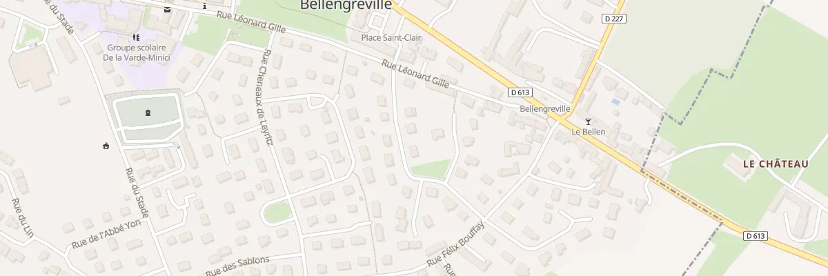 Plan du 8 Rue des Marronniers à Bellengreville