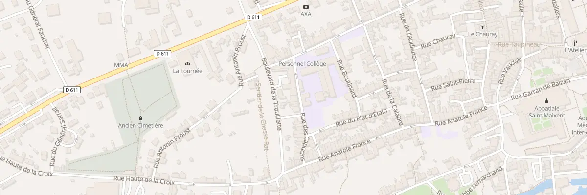 Plan du 6 Rue des Capucins à Saint-Maixent-l’École