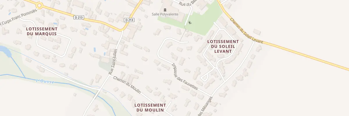 Plan du 4 Imp des Fauvettes à Nousty