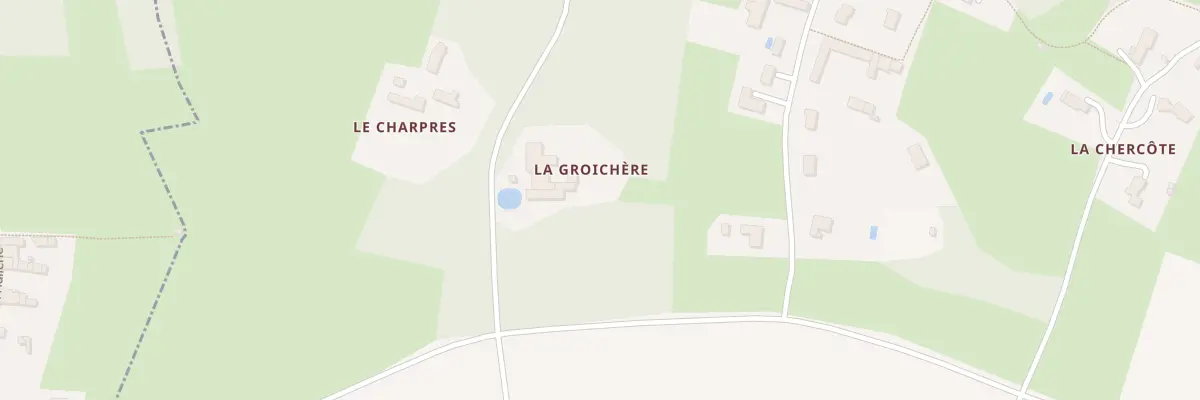 Plan du 1 La Groichere à Beaussais-Vitré