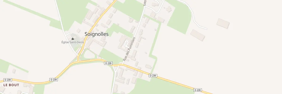 Plan du 6 Rue des Pommiers à Soignolles