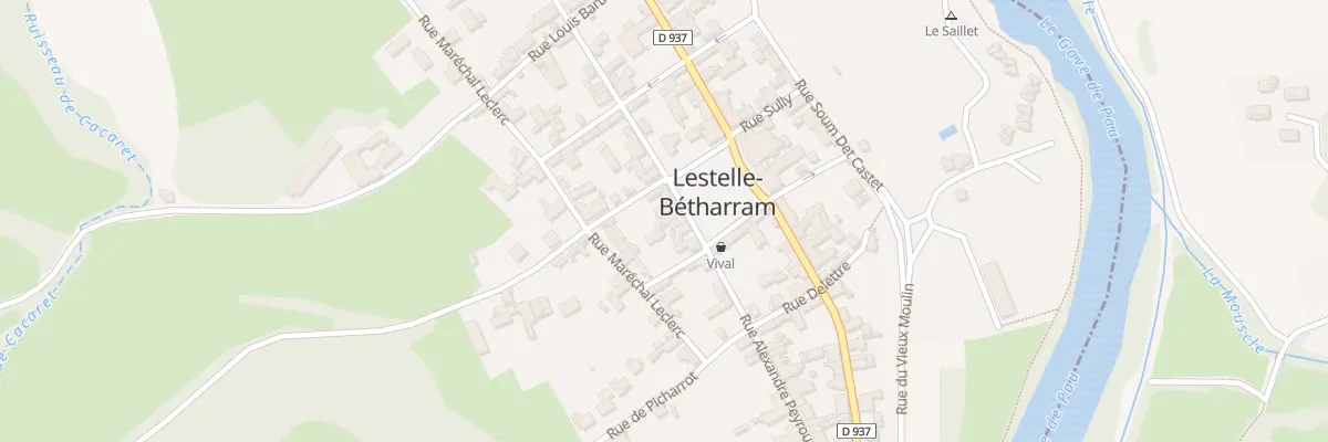 Plan du 7 Pl Saint-Jean à Lestelle-Bétharram