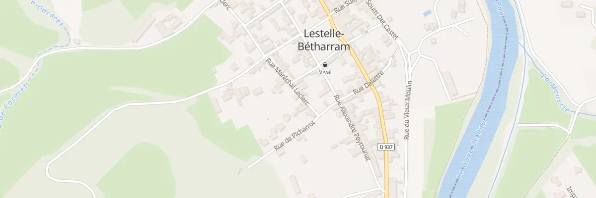 Plan du 5 Rue Marechal Leclerc à Lestelle-Bétharram