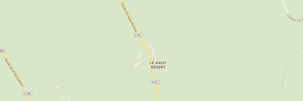 Plan du 1889 Rte du Haut Rocher à Joué-du-Bois