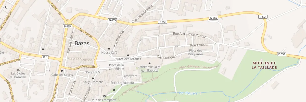 Plan du 5 Rue Taillade à Bazas