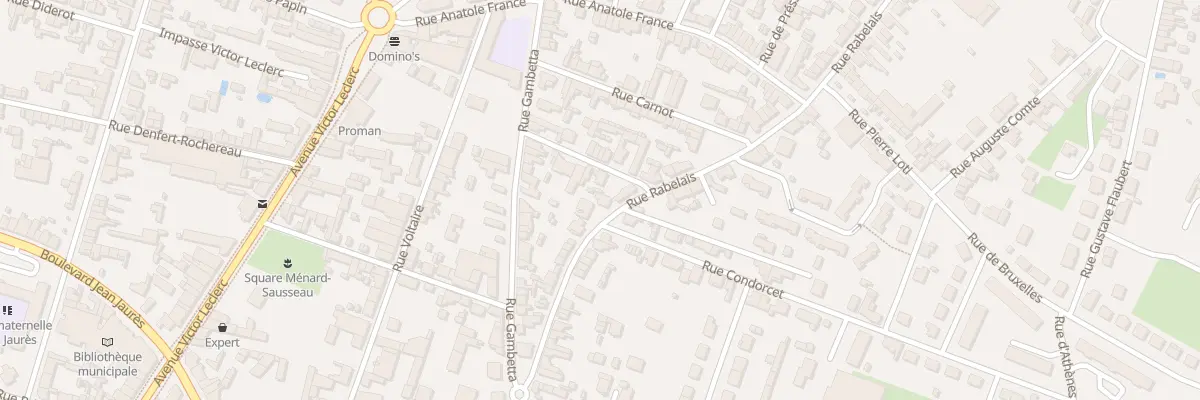 Plan du 25 Rue Rabelais à Thouars