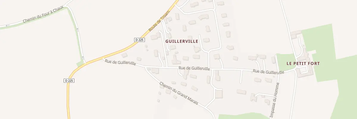 Plan du 205 Rue de Guillerville à Banneville-la-Campagne