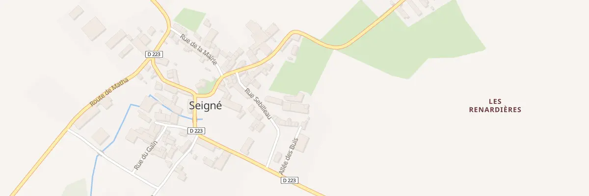 Plan du 11 Rue Sebilleau à Seigné