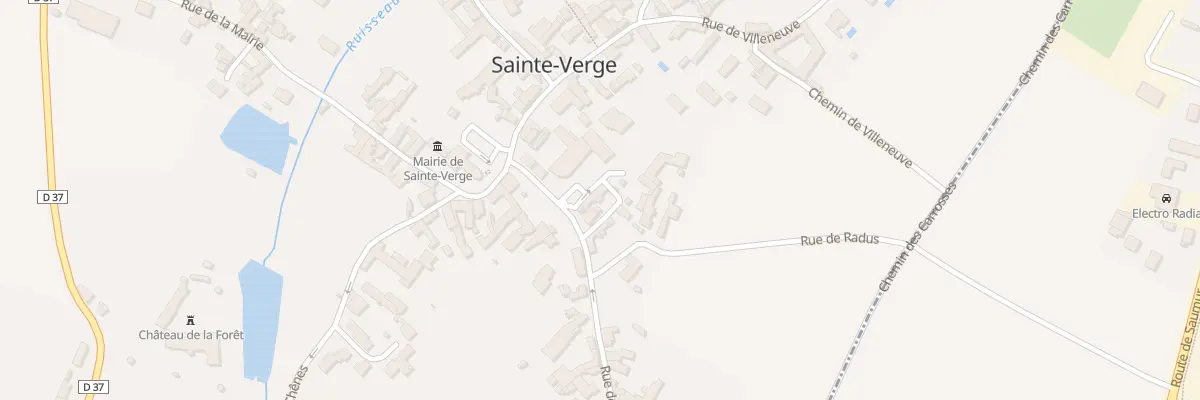 Plan du 1 Rue de la Périnelle à Sainte-Verge