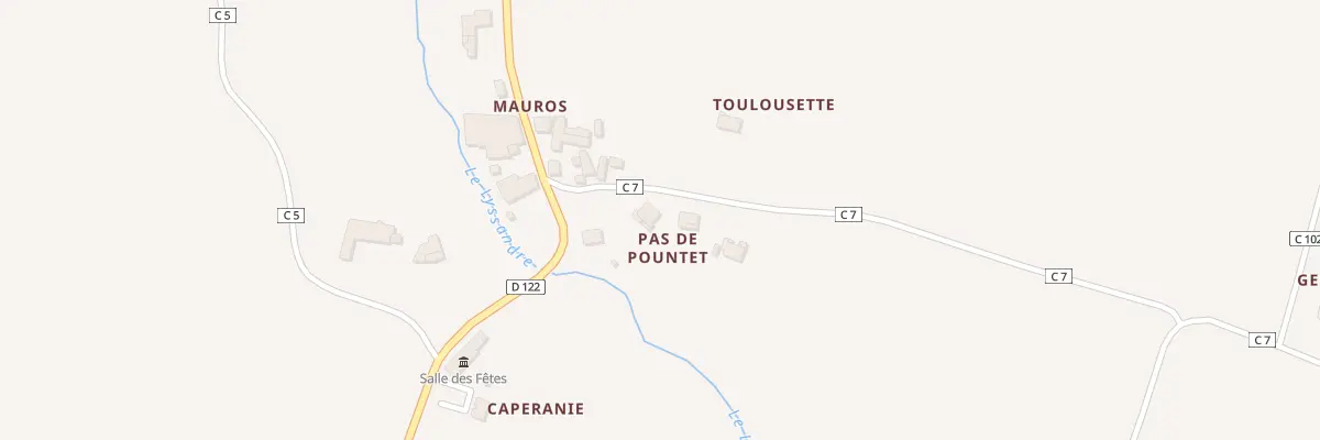 Plan du 3 Pas de Pountet à Guillac