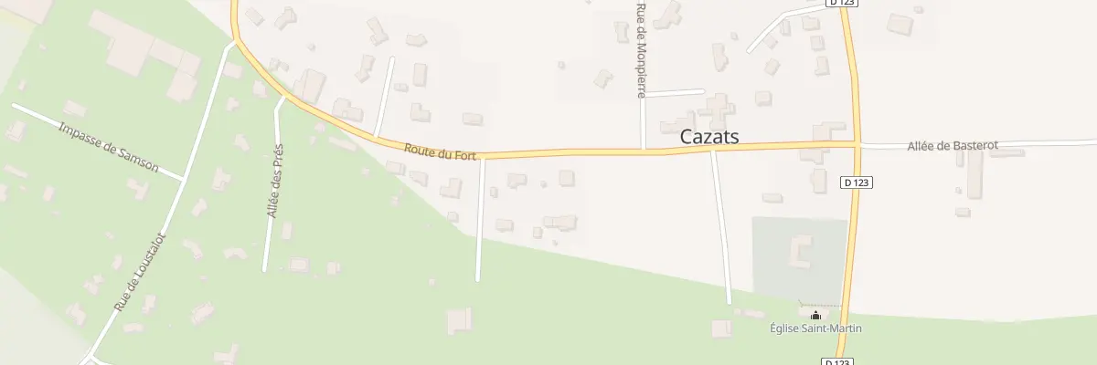 Plan du 4 Le Fort à Cazats