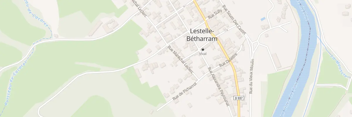 Plan du 9 Rue Marechal Leclerc à Lestelle-Bétharram