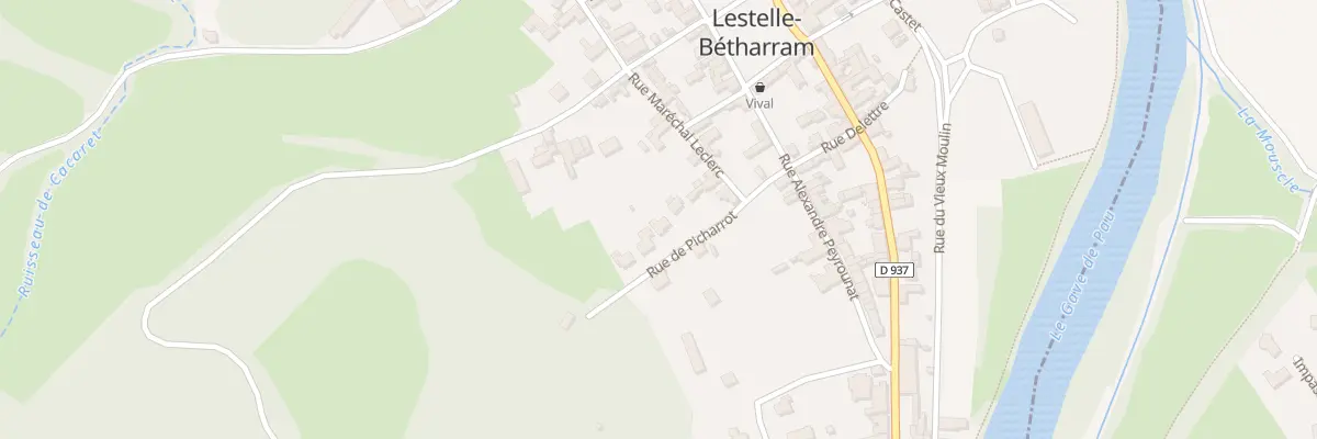 Plan du 9975 Rue Delettre à Lestelle-Bétharram