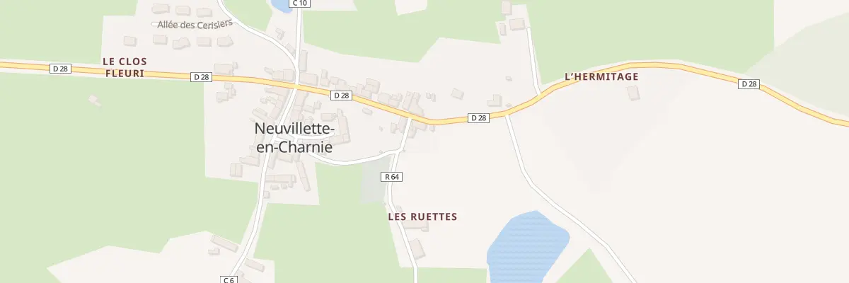 Plan du 5004 Le Bourg à Neuvillette-en-Charnie