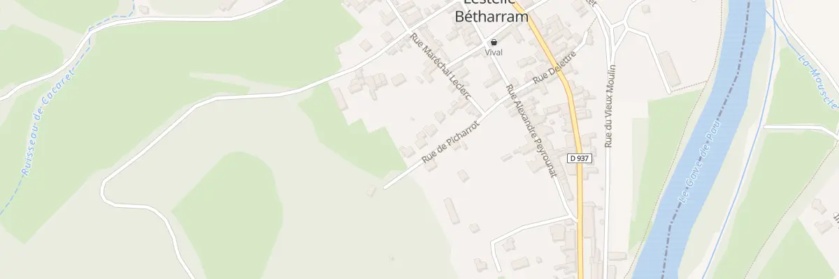 Plan du 9976 Rue Delettre à Lestelle-Bétharram