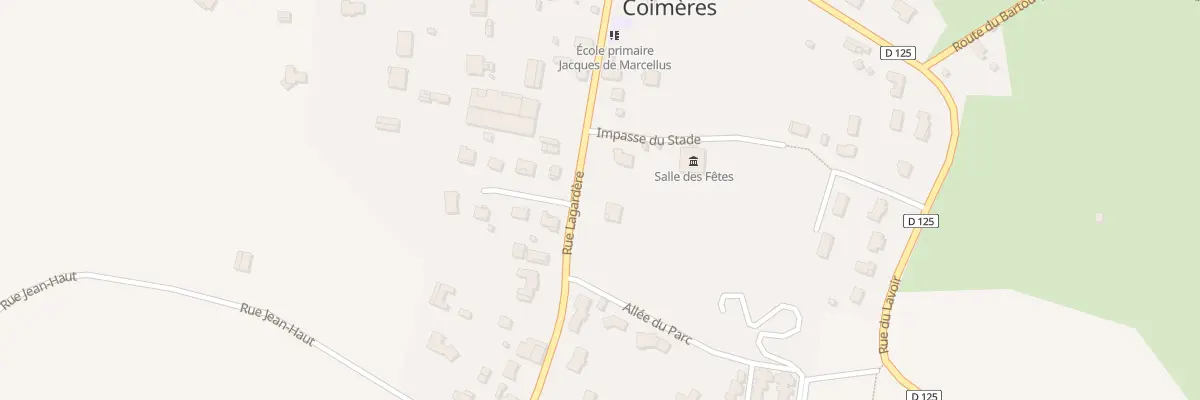 Plan du 215 Rue Lagardère à Coimères