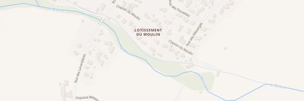 Plan du 20 Che du Moulin à Nousty