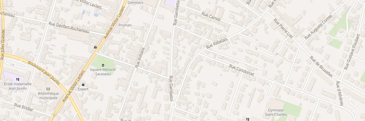 Plan du 36 Rue Gambetta à Thouars