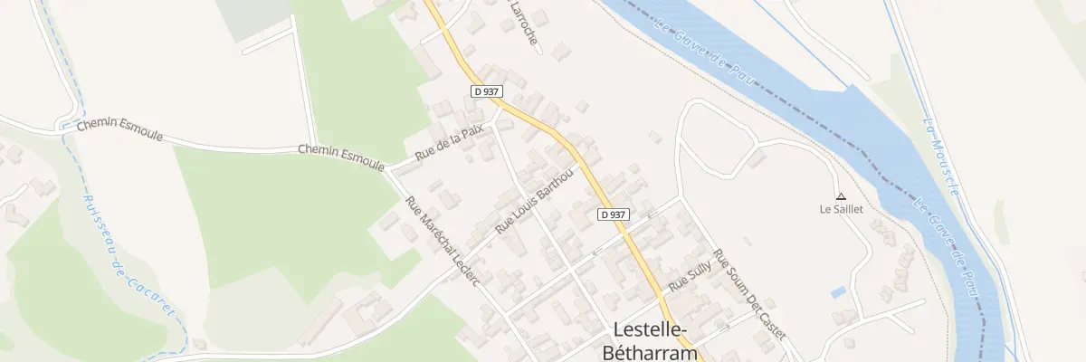 Plan du 6 Rue Louis Barthou à Lestelle-Bétharram