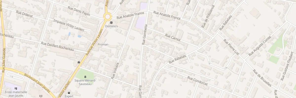 Plan du 54 Rue Gambetta à Thouars