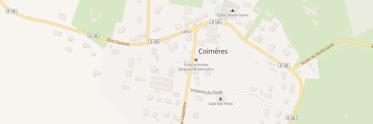Plan du 94 Rue Lagardère à Coimères