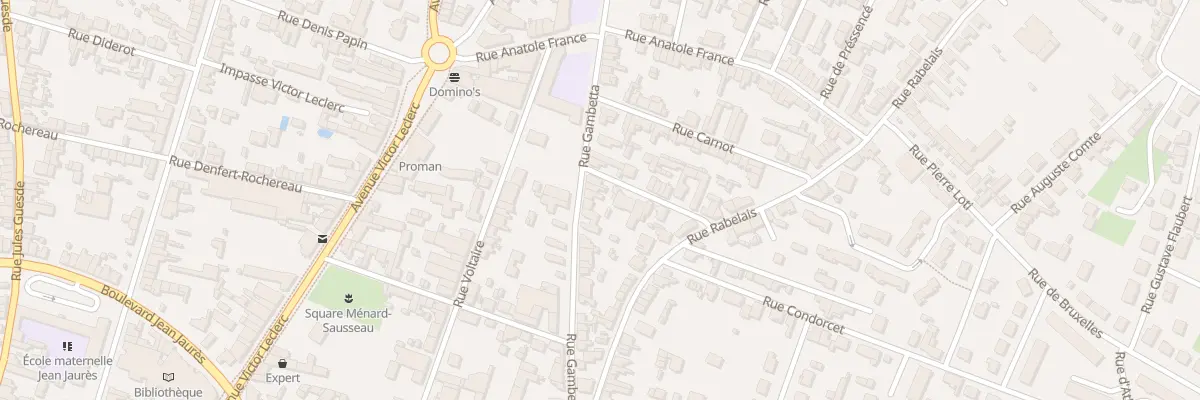 Plan du 50 Rue Gambetta à Thouars