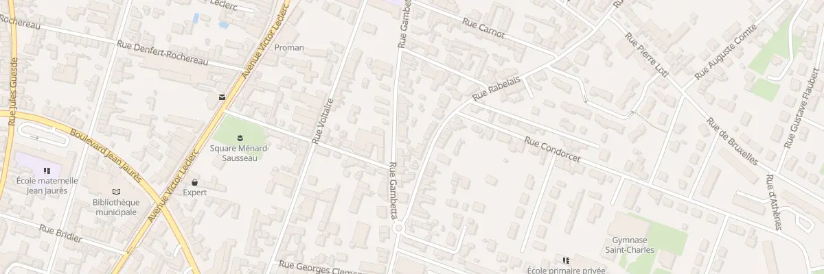 Plan du 32 Rue Gambetta à Thouars