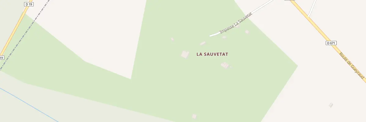 Plan du 2 La Sauvetat à Baigneaux