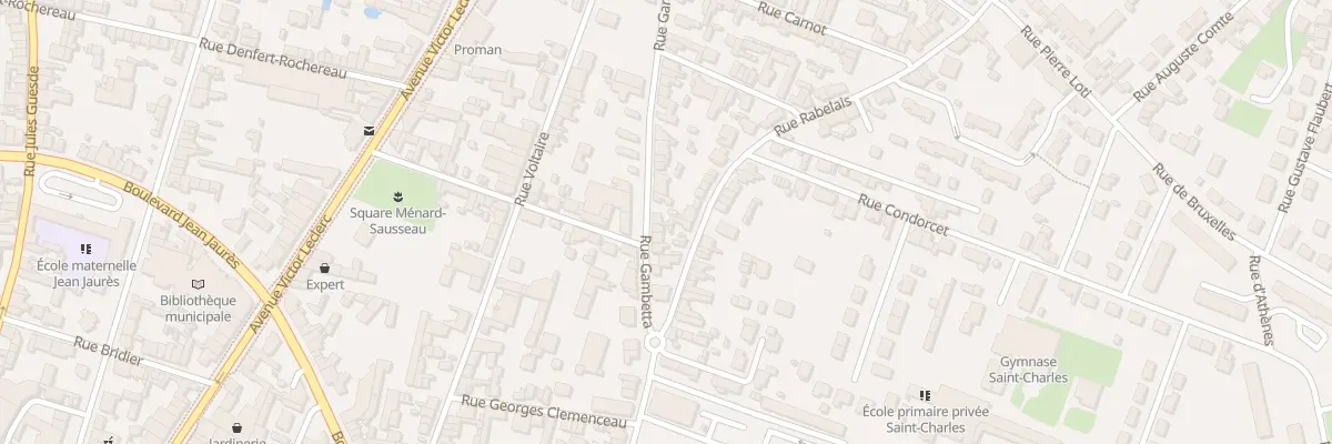Plan du 26 Rue Gambetta à Thouars