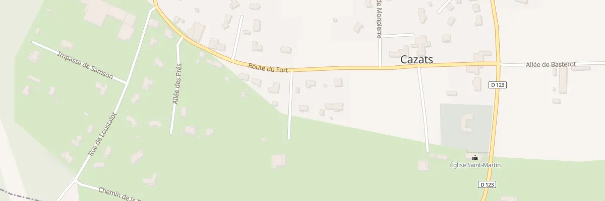 Plan du 4 La Peyre à Cazats