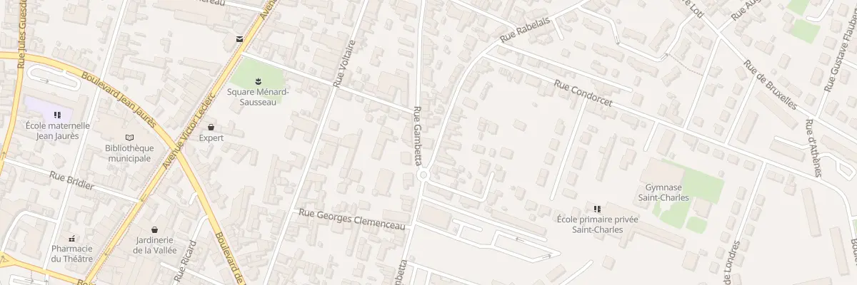 Plan du 16 Rue Gambetta à Thouars
