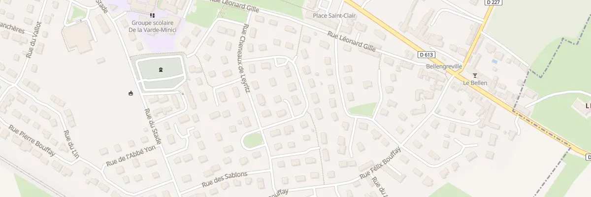 Plan du 10 Rue du Val-ès-Dunes à Bellengreville