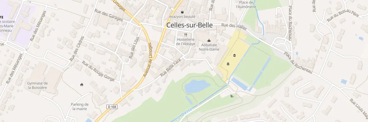 Plan du 15 Rue Belle Face à Celles-sur-Belle