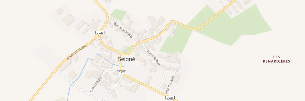 Plan du 3 Rue Sebilleau à Seigné