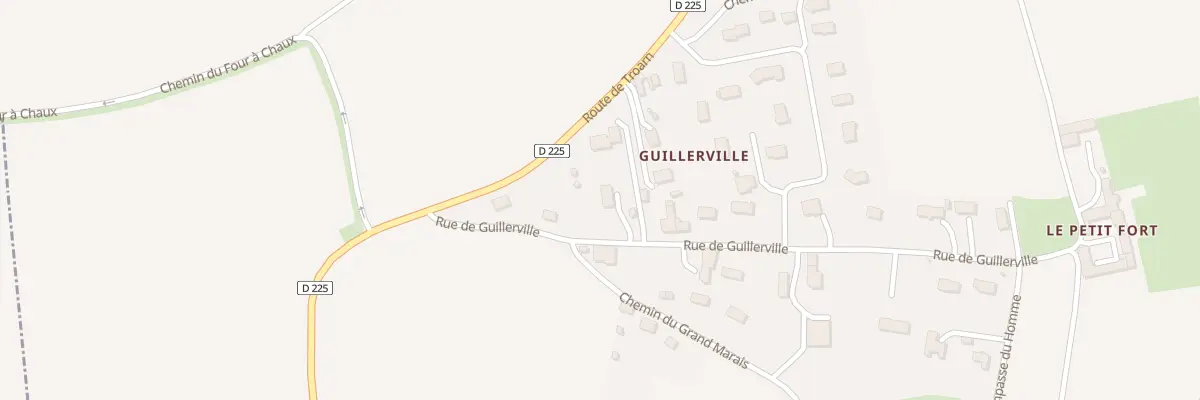 Plan du 163 Rue de Guillerville à Banneville-la-Campagne