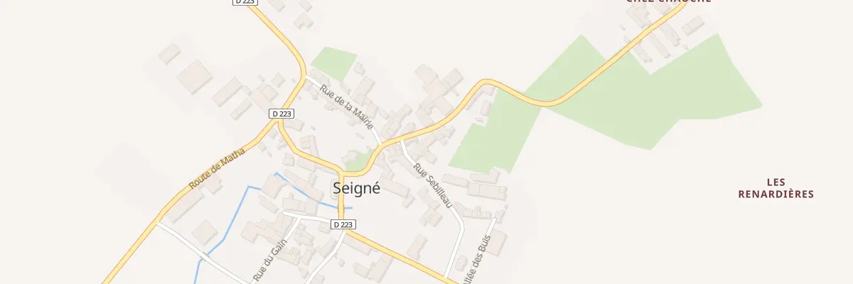 Plan du 14 Rte de Nogeret à Seigné