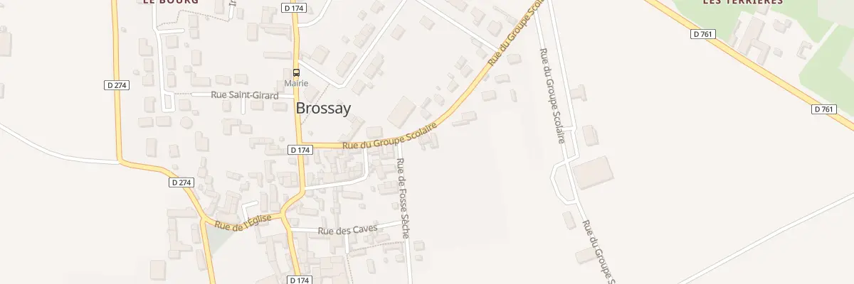 Plan du 6 Rue du groupe scolaire à Brossay