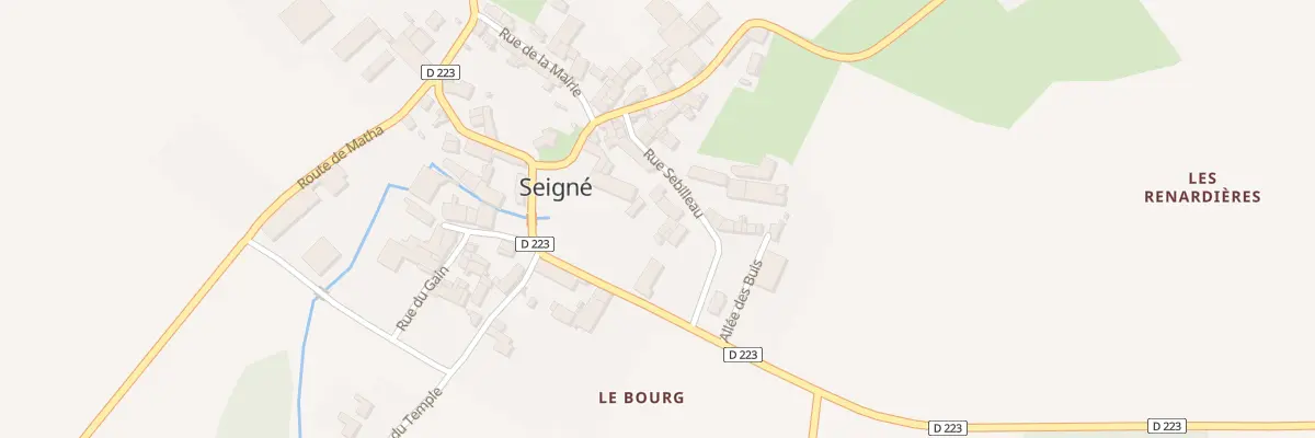 Plan du 10 Rue Sebilleau à Seigné