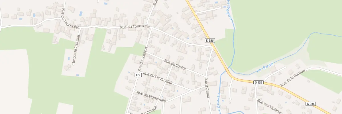Plan du 1B Rue du Soulor à Bénéjacq