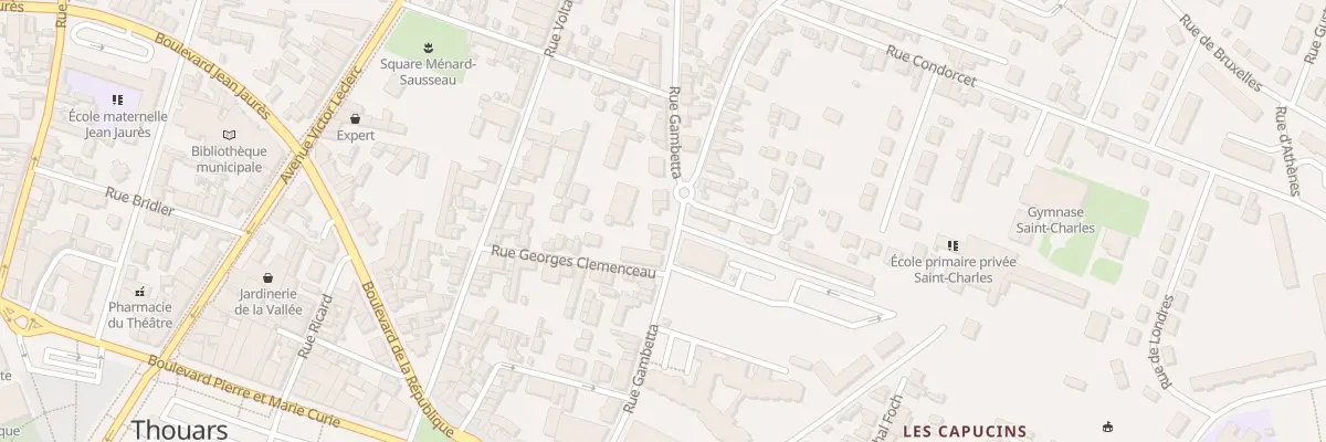 Plan du 27 Rue Gambetta à Thouars