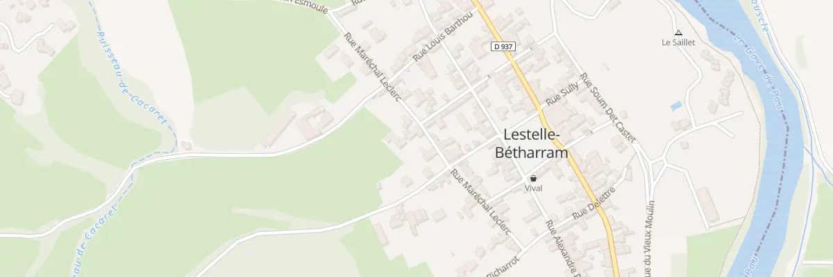 Plan du 15 Rue Marechal Leclerc à Lestelle-Bétharram