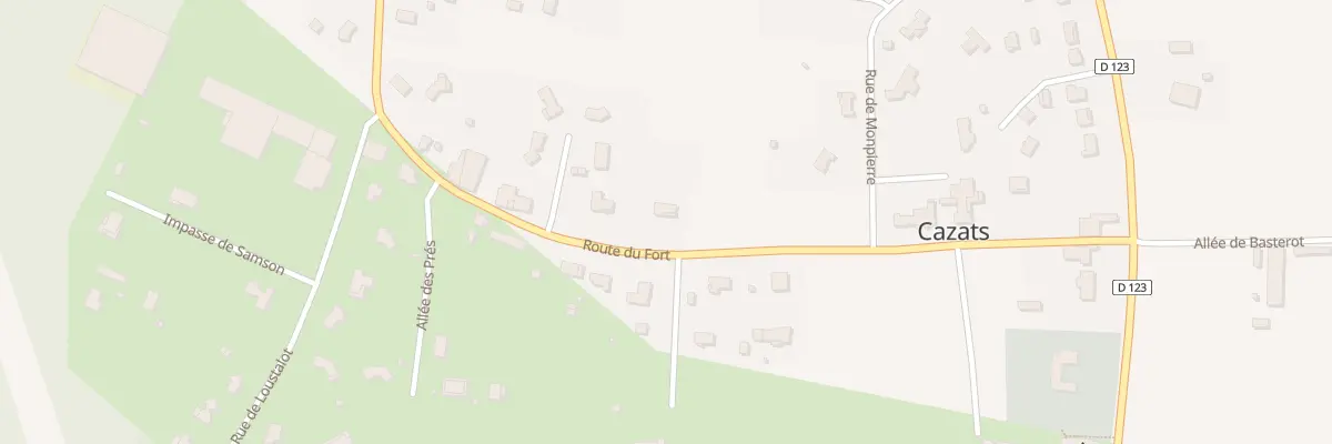 Plan du 46 Le Bourg à Cazats
