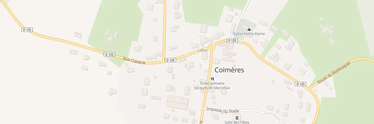 Plan du 104 Rue Claverie à Coimères