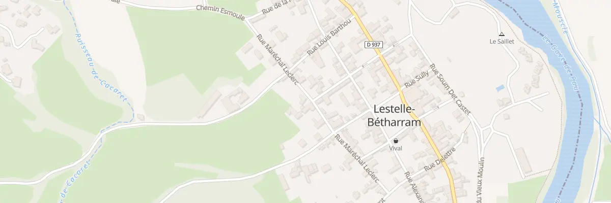 Plan du 17 Rue Marechal Leclerc à Lestelle-Bétharram