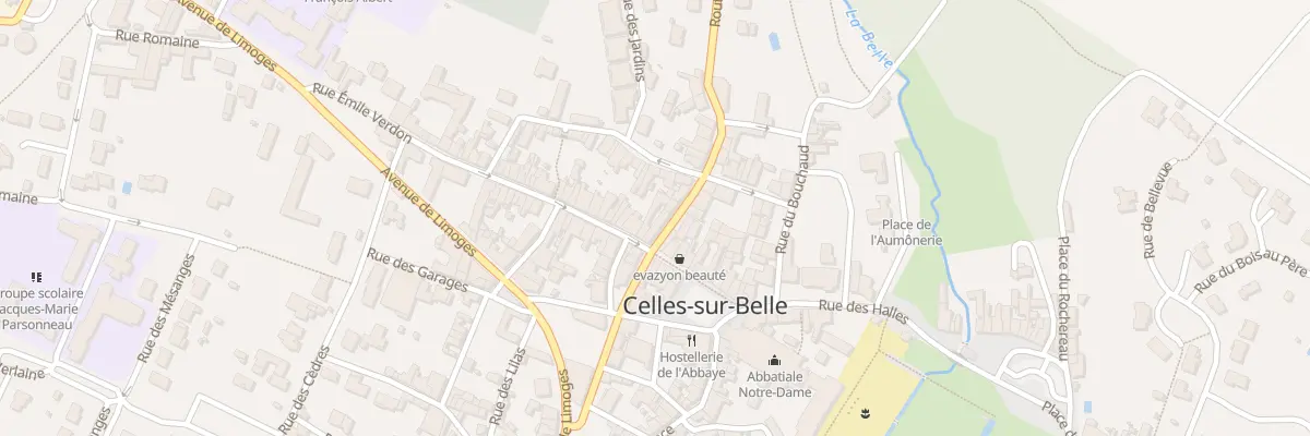 Plan du 8 Rue Emile Verdon à Celles-sur-Belle