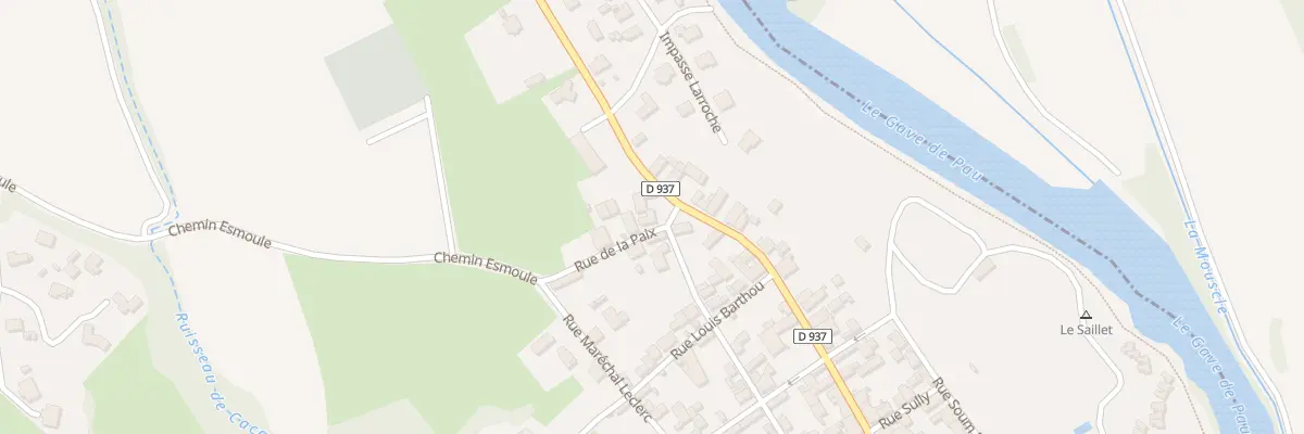 Plan du 1 Av du Bearn à Lestelle-Bétharram