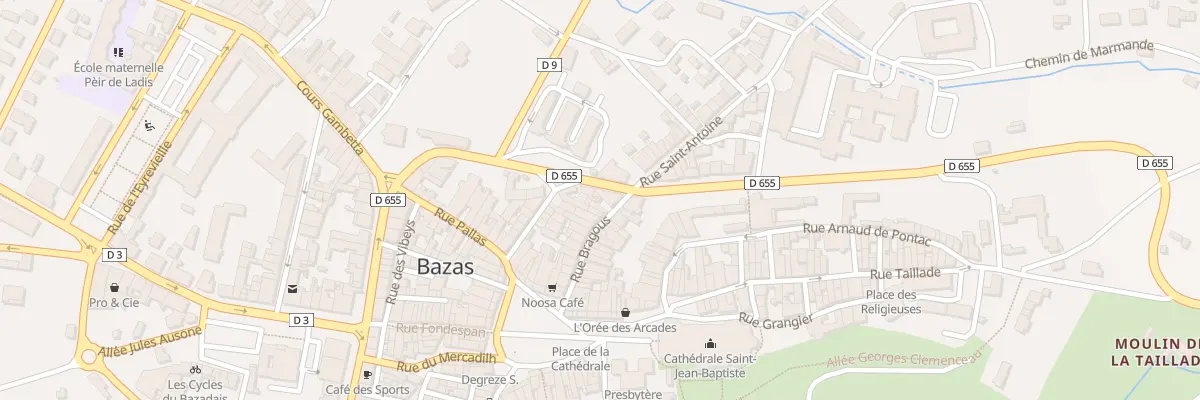 Plan du 28 Rue Bragous à Bazas